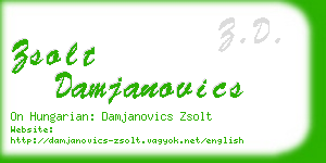 zsolt damjanovics business card